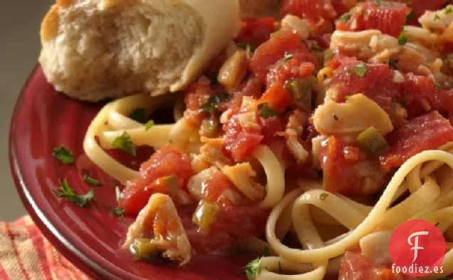 Linguini con Salsa de Almejas Rojas