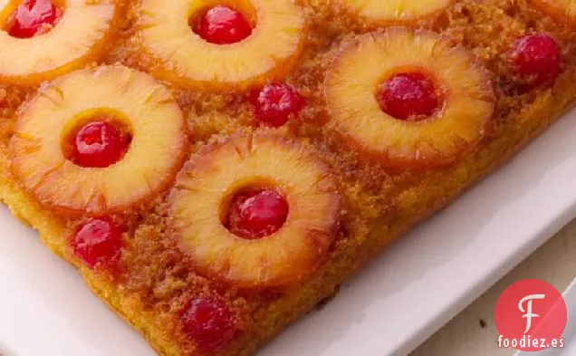 Pastel Boca Abajo de Piña Fácil