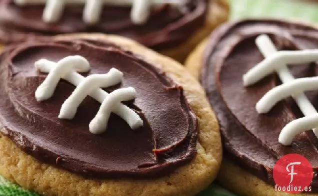 Galletas de Fútbol de Mantequilla de Maní Helada