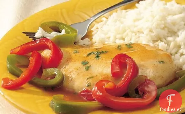 Pollo Cítrico con Pimientos