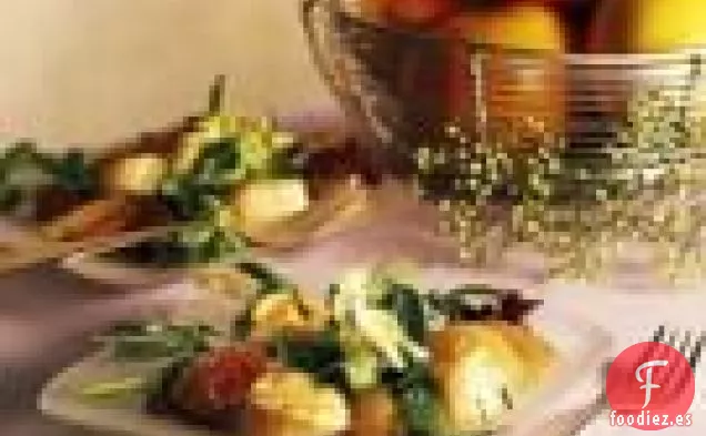 Lechugas De Primavera Con Pomelo Y Vieiras Salteadas