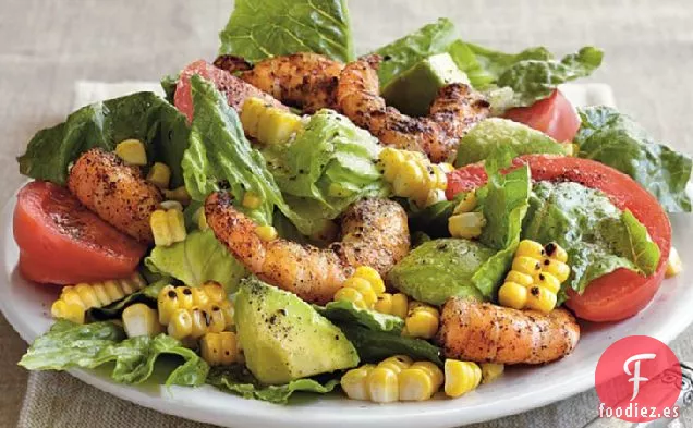 Ensalada de Camarones del Suroeste a la Parrilla
