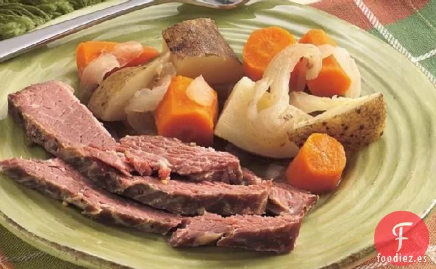 Cena de Carne En Conserva a Fuego Lento