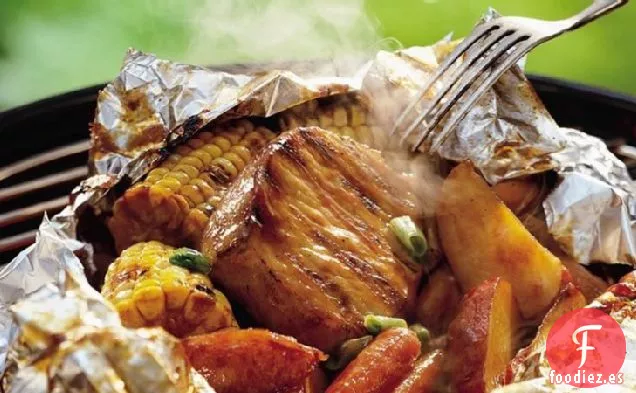 Paquetes de Cerdo a la Parrilla con Miel y Comino