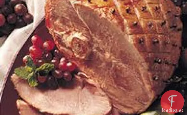 Jamón al Horno con Glaseado de Azúcar Morena (Tamaño de Multitud)