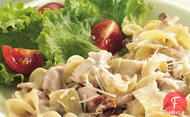 Pollo y Fideos de Cocción lenta Alfredo