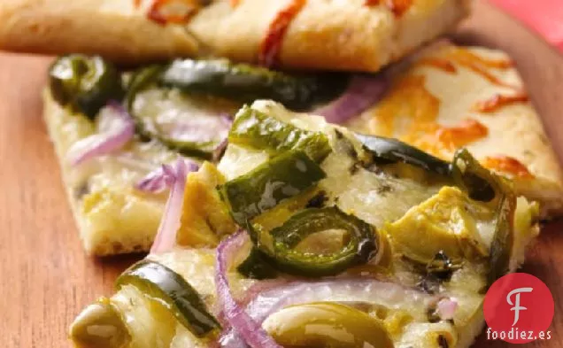 Bocadillos de Pizza de Chile y Aceitunas