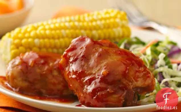 Pollo a la Barbacoa de Naranja Picante de Cocción Lenta