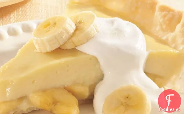 Pastel de Pudín de Crema de Plátano