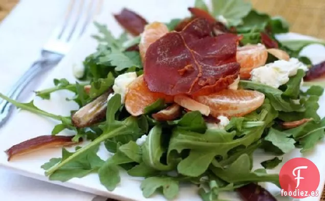 Jamón Crujiente y Ensalada de Naranja
