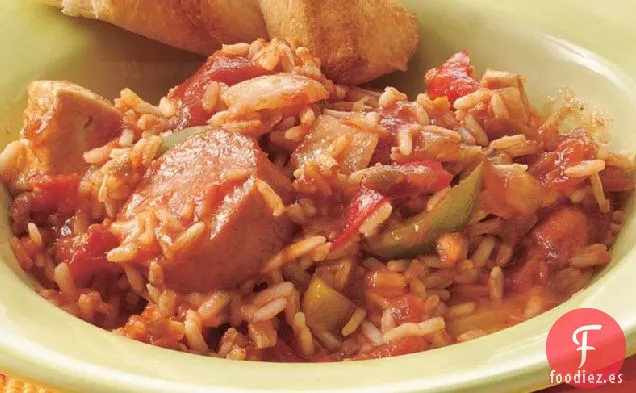 Fácil Microondas Jammin ' Jambalaya