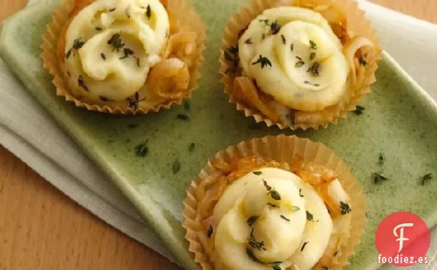 Magdalenas de Patata Rellenas De Cebolla Caramelizadas