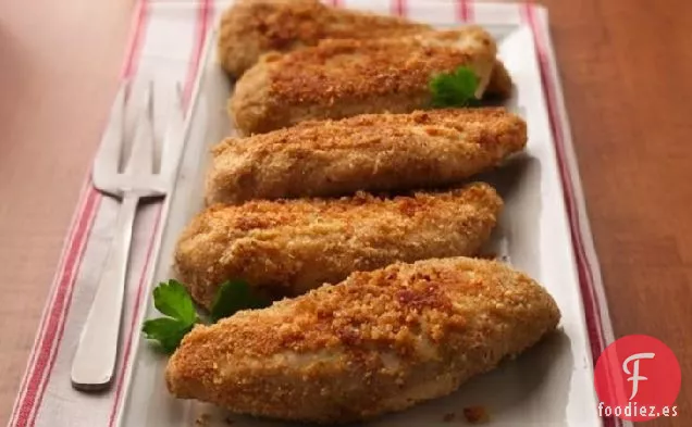 Pollo a la Parmesano y Dijon