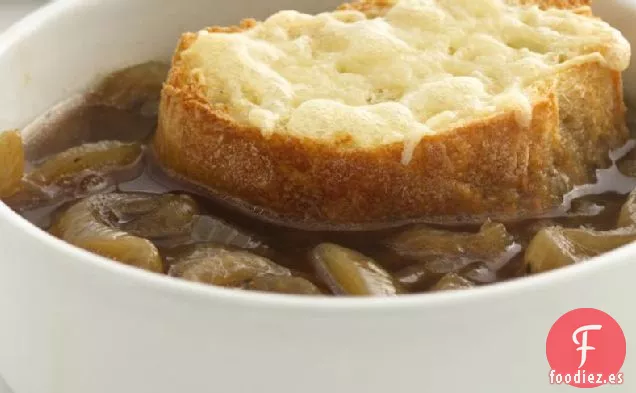 Sopa de Cebolla Francesa Delgada