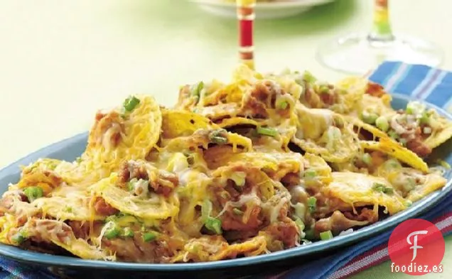 Nachos Dobles de Queso y Frijoles
