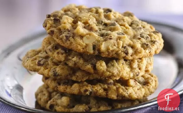 Rebanada y Hornea Galletas de Avena con Chispas de Chocolate