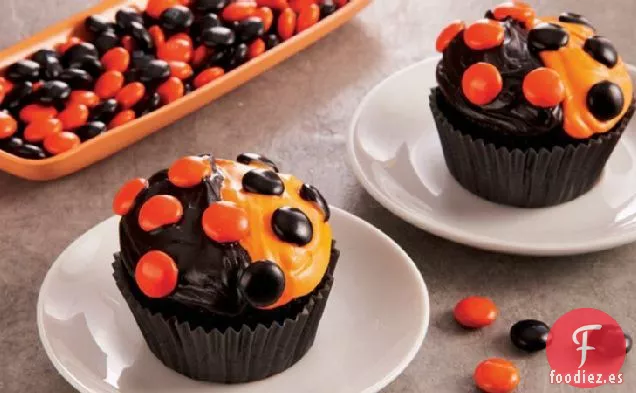 Cupcakes de Punto de Halloween