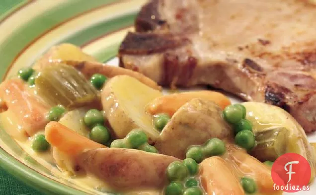 Cazuela de Verduras de Invierno con Queso de Cocción Lenta