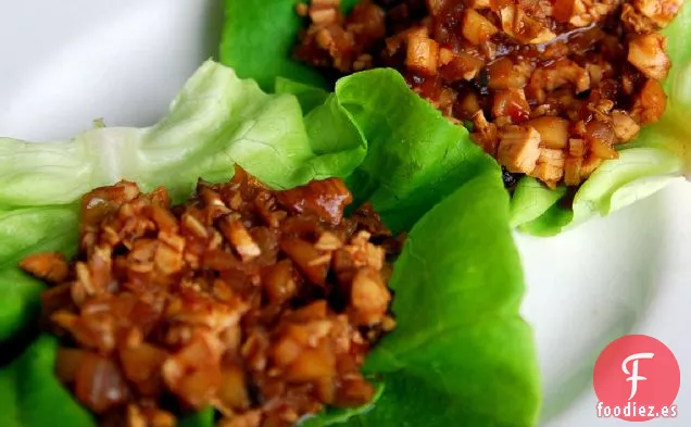 Receta Fácil de Envolturas de Lechuga de Pollo