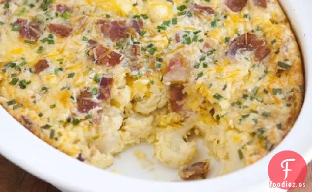 Cocción al Huevo con Coliflor y Tocino