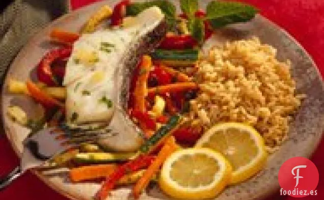 Lubina con Mezcla de Verduras