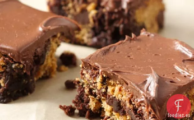 Brownies de Masa de Galletas con Chispas de Chocolate