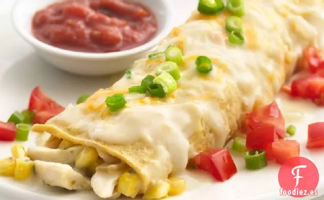 Enchiladas de Pollo Cremosas y Finas