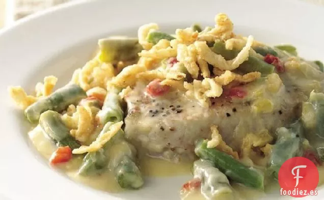 Cazuela de Chuletas de Cerdo y Judías Verdes