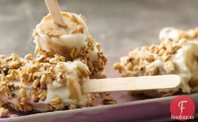 Granola PB Banana Pops
