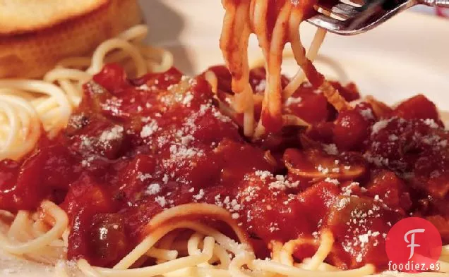 Salsa de Espaguetis de Verduras de Cocción Lenta
