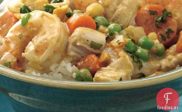 Pollo y Camarones Tailandeses de Cocción Lenta