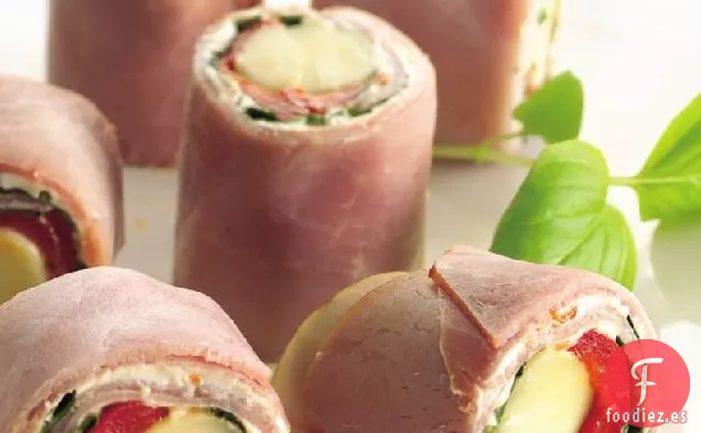 Bocados de Albahaca y Pimiento Rojo Asado Sin Gluten