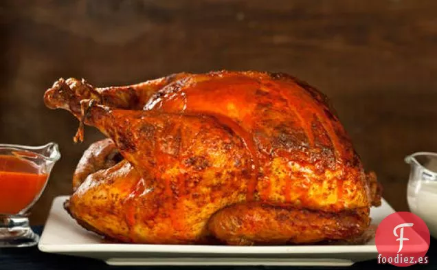 Pavo Asado de Búfalo con Salsa de Queso Azul
