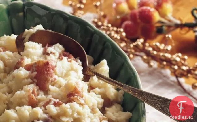 Patatas Rojas Trituradas con Queso Gorgonzola