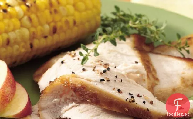 Pechuga de Pavo a la Parrilla con Glaseado de Miel y Manzana