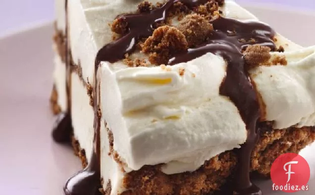 Pastel de Helado de Galletas con Chispas de Chocolate Sin Gluten