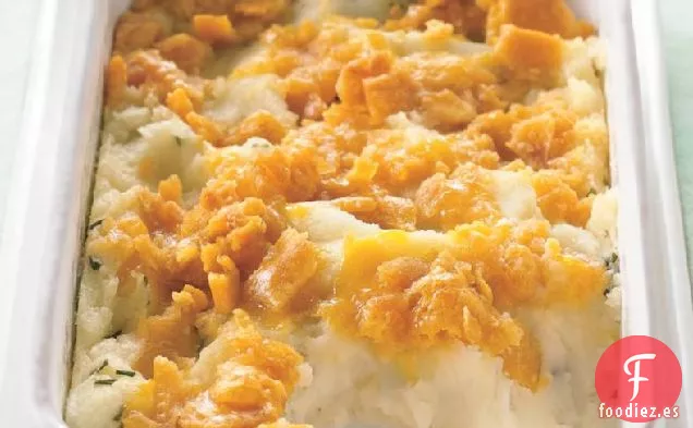 Cazuela de Puré de Patatas Con Tapa de Queso