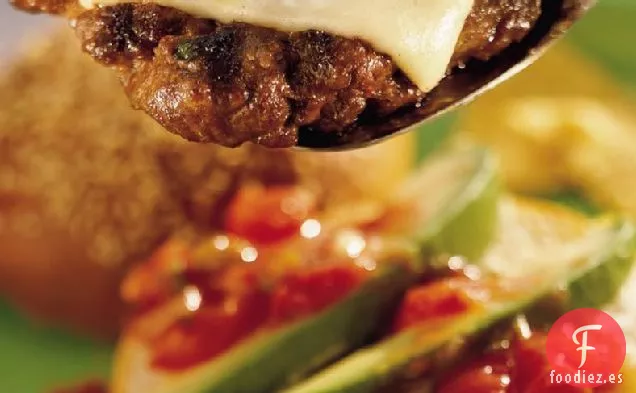 Hamburguesas de Tacos A La Parrilla con Salsa