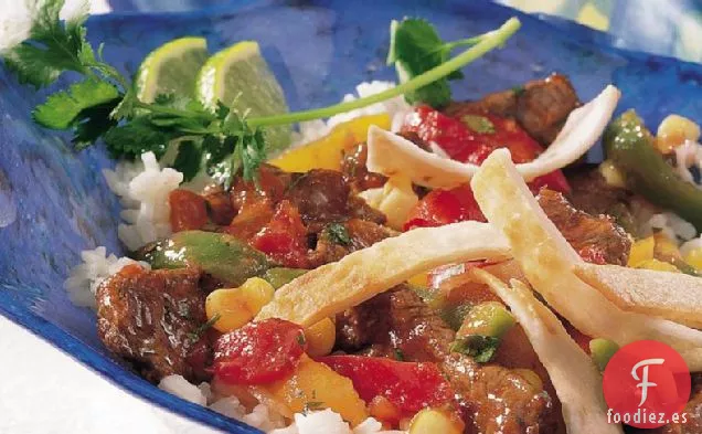 Cuencos de Fajita de Carne de Res