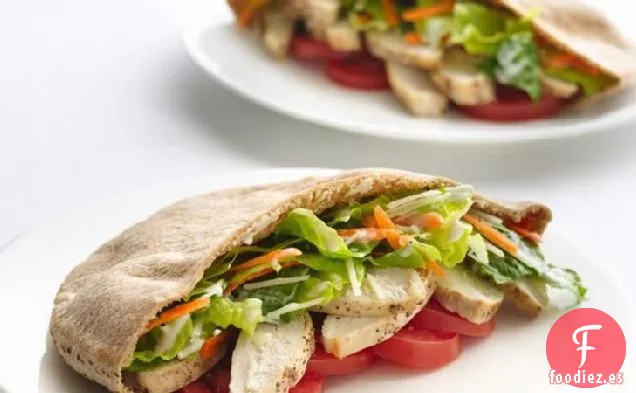 Pitas César de Pollo Saludables