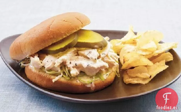 Sándwiches Blancos de Pollo a la Barbacoa