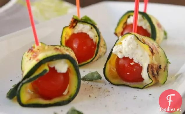 Rollos de Cinta de Calabacín a la Parrilla