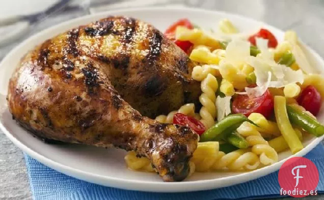 Pollo Butterflied a la Parrilla con Ajo, Limón y Pimienta