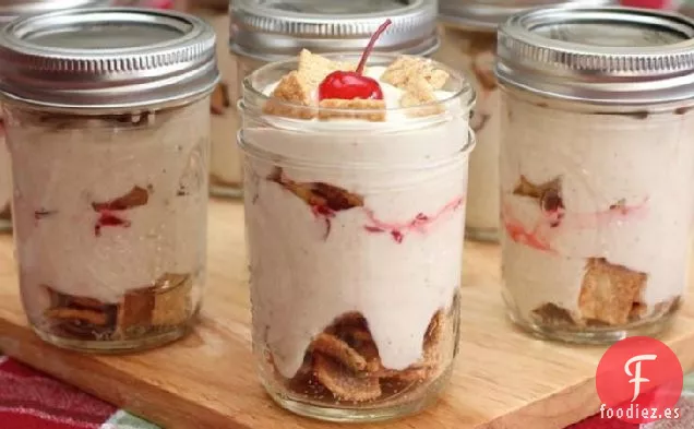 Parfaits de Helado de Ponche de Huevo Casero
