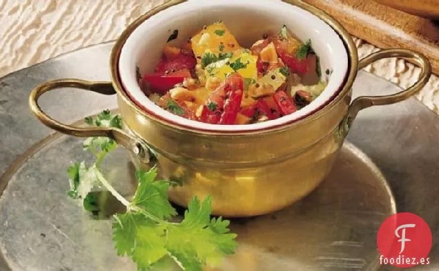 Ensalada de Tomate Picado (Tamatar Nu Salade)