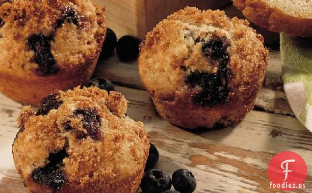 Muffins de Arándanos y Trigo Integral Aligerados