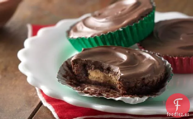 Brownies de Taza de Mantequilla de Maní