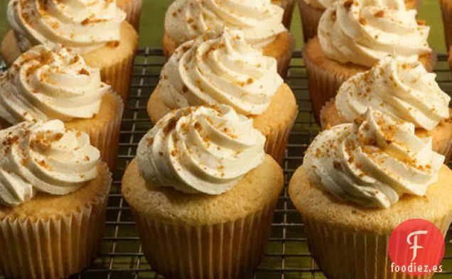 Cupcakes de Limón con Glaseado de Queso Crema de Limón