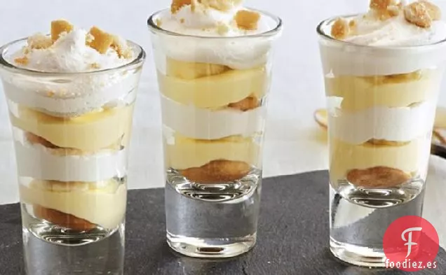 Chupitos de Pudín de Plátano