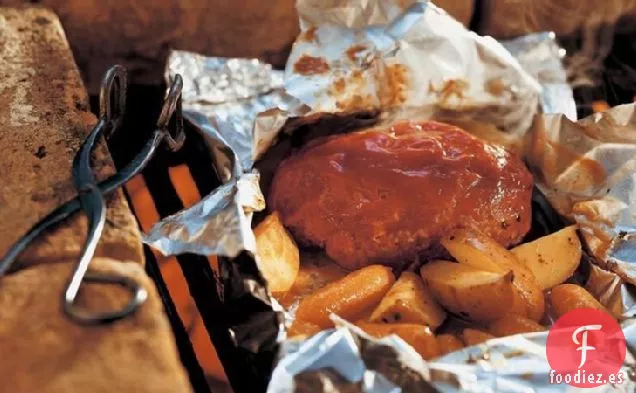Paquetes de Comida de Pan de Carne a La Parrilla
